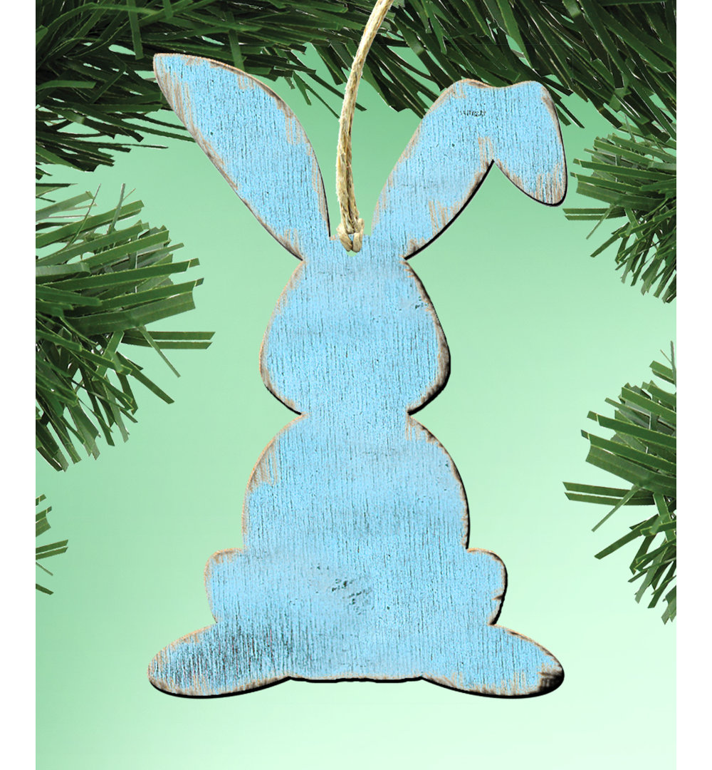 Bunny Shaped Rustic Wooden Magnets (Set of 3) The Holiday Aisle® Attachment