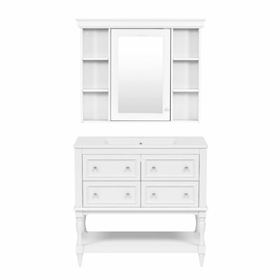 Meuble-lavabo 36 po avec armoire à pharmacie