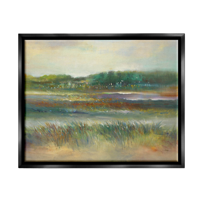 «Calming Countryside Scenery Field», art mural sur toile flottante par K. Nari, H 17 po x l 21 po x P 1,7 po