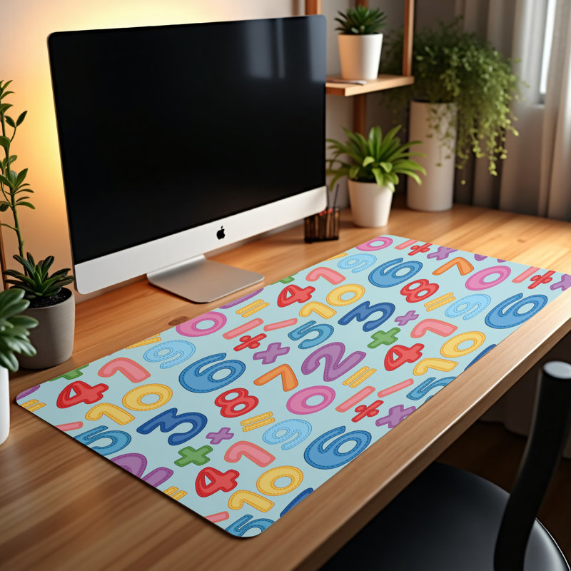 Polyester Desk Pad, 14.4x12.1