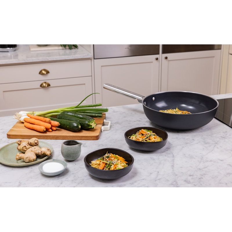 Smeg Wok 30cm Black, Black