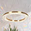 Lustre Adekemi à DEL dimmable en cristal, style roue de chariot glamour