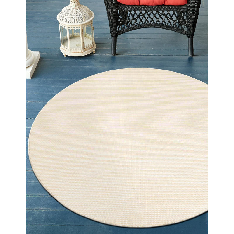 Tapis contemporain Niall Pebble Stones, Rond 3 pi 3 po