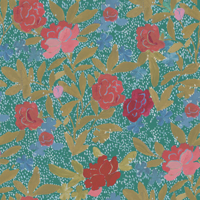 Paule Marrot Floral Wallpaper Double Roll