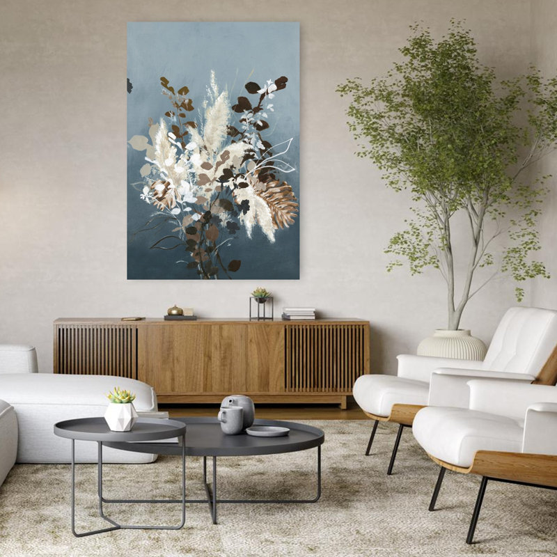 Feuilles lumineuses 3, art contemporain abstrait, H 48 po x l 32 po