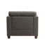 Chaise en lin Laurissa avec 3 coussins