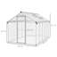 Bryent Polycarbonate Greenhouse with Rain Gutters, Large Walk-In-213121379