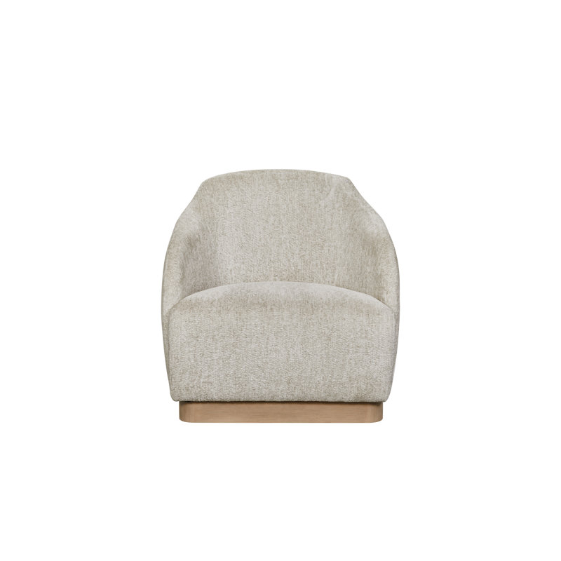 Marielle Upholstered Accent Chair with Square Base