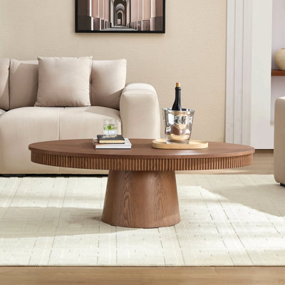 Table basse ovale de 47,24 pouces