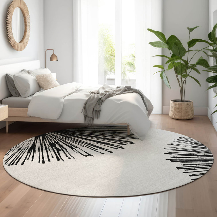 Premium Machine Washable Cerrito Black Rug