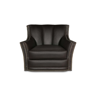 Sophia Leather Swivel Club Chair