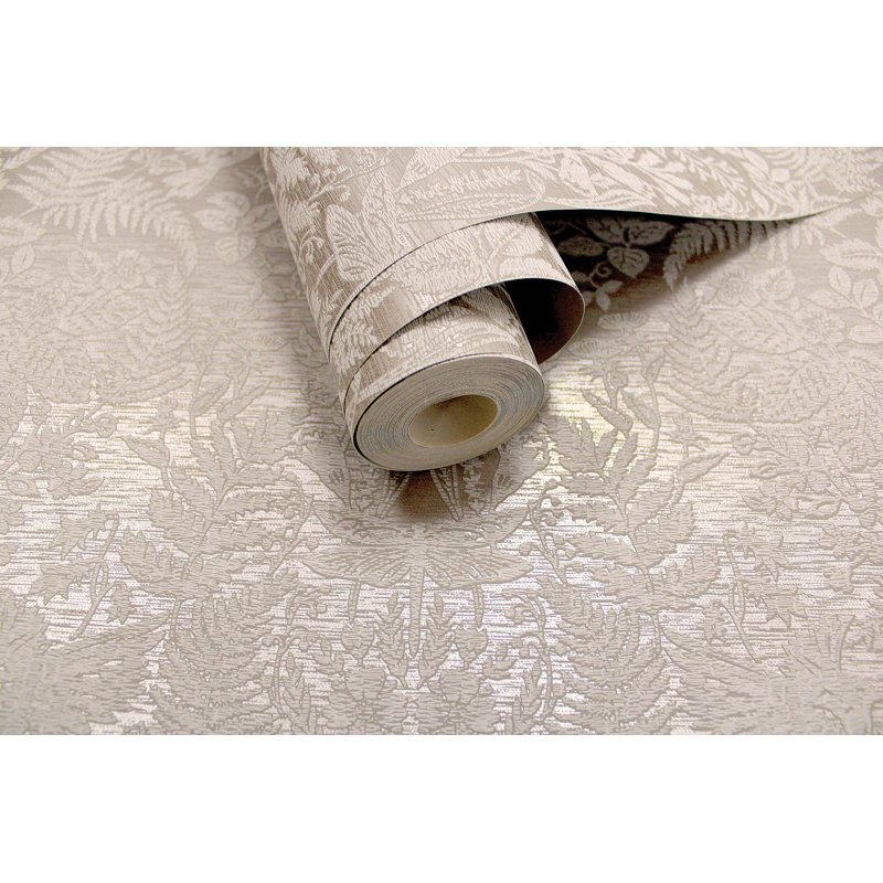 Rouleau de papier peint texturé mat L 33 pi x l 20,8 po Adya, Taupe