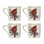 Winter Greetings Mugs, Set Of 4