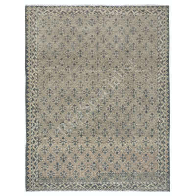 Grand tapis turc fabriqué à la main 9,2 x 11,7 pi. Tapis en laine noué à la main pour le salon. Options personnalisées disponibles