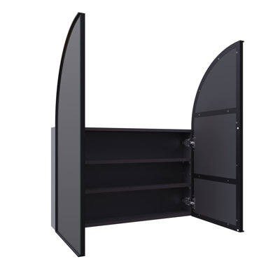 Two Door Steel Frame Arch Shape Medicine Cabinet
