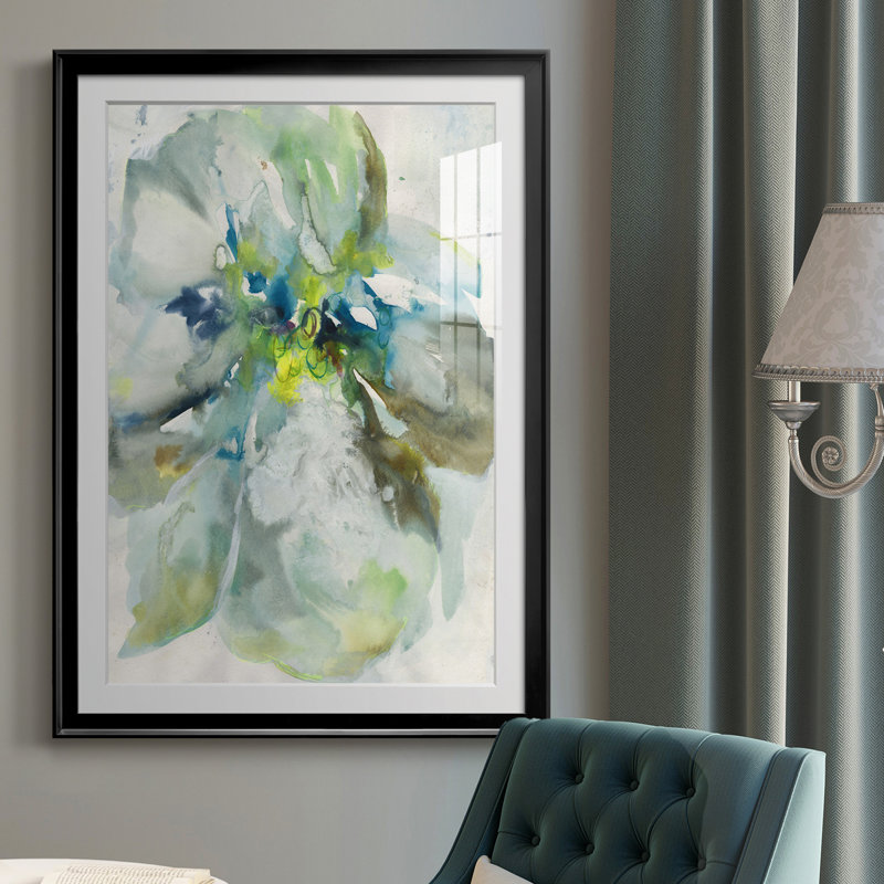 Natko " Maybe Petunias I ", Black Framed, 24.5" H x 18.5" W x 1" D