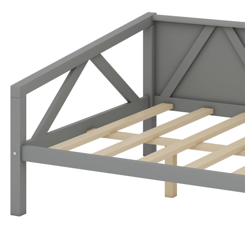 Daybed, Wood Slat Support, Gray