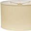 Abat-jour ovale en lin beige-122895736