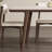 Modern simple rectangular matte white rock table-1104121753