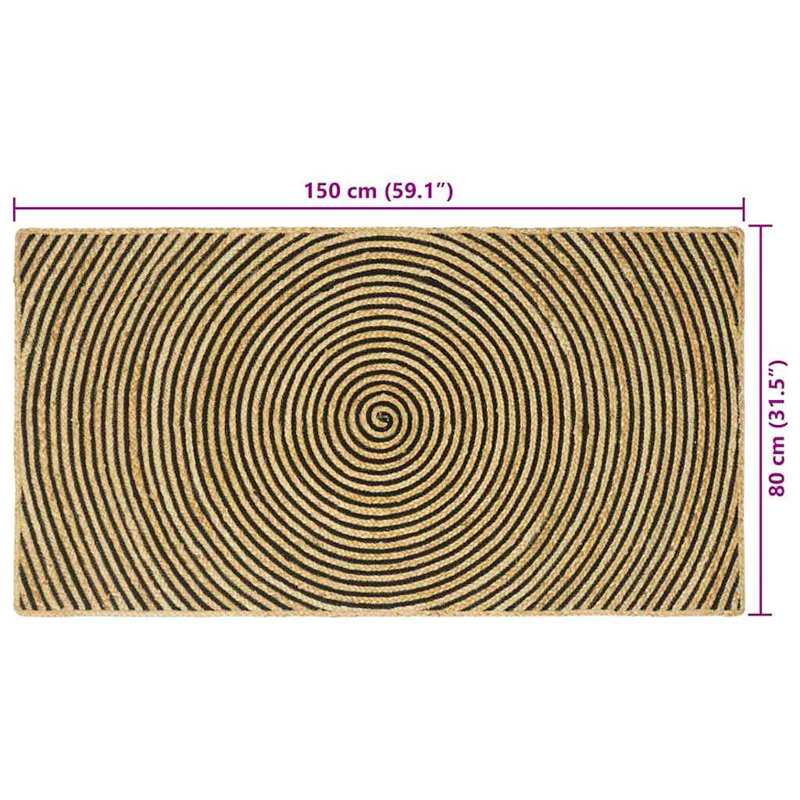 Solid Colour Standard Area Rug, Rectangle 80 x 150cm