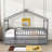 Heulwen Two Drawers Wooden House Bed-1726847285-1726847273