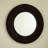 24'' Aura Dark Bamboo Artistry Round Wall Mirror