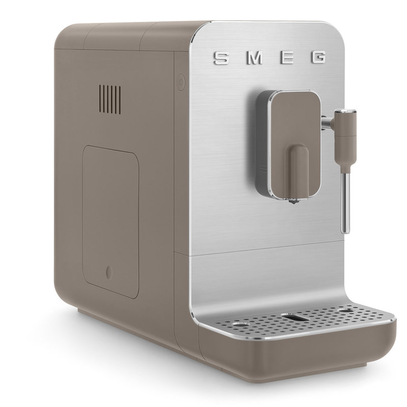 SMEG Fully-Auto Coffee Machine w/ steam wand, Taupe