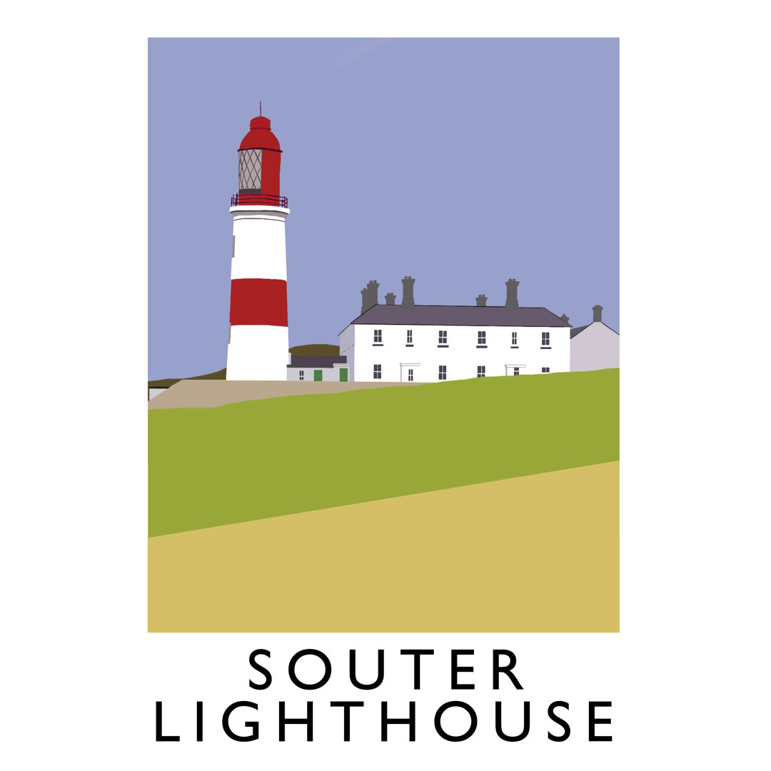 Souter Lighthouse by Richard O'Neil - Graphic Art Print on Paper