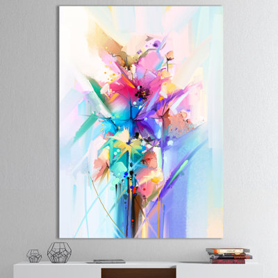 " Abstract Colourful Spring Flowers "