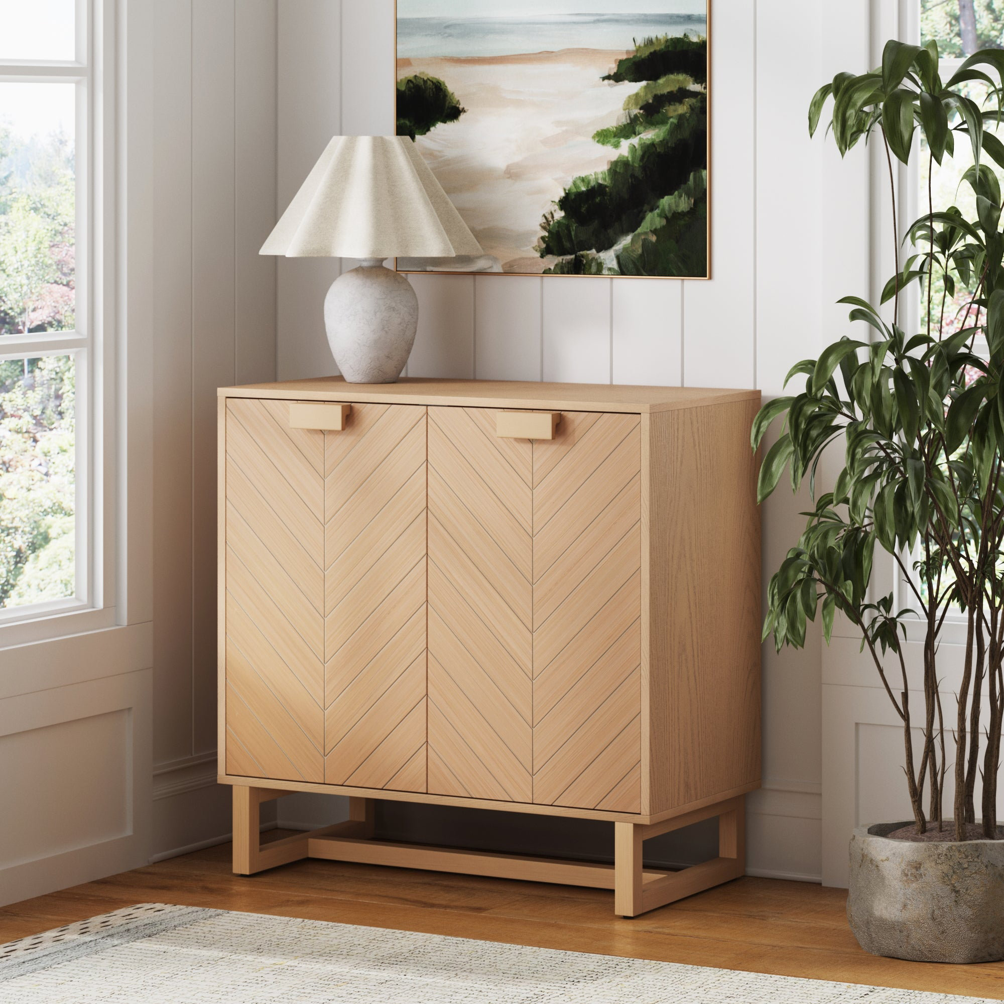 Nathan James Enloe Wood Door Accent Cabinet Wayfair
