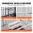 Docila 52'' Steel Flat Top Flight Cage with Wheels