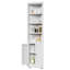 Grande armoire de rangement d'angle avec 2 portes et tablettes réglables-129424057