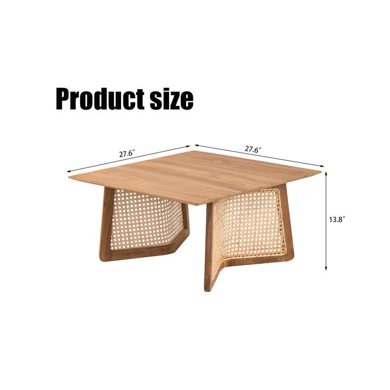 Bradeord Solid Wood Single Coffee Table