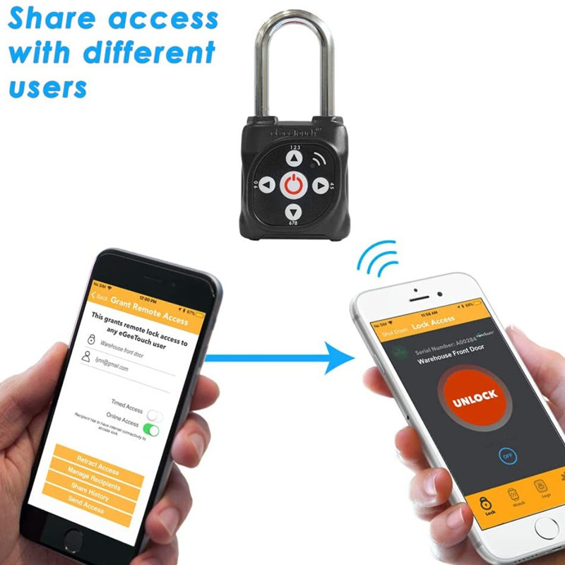 EGeeTouch Padlocks