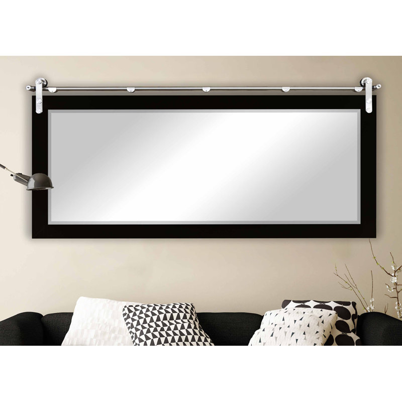 Lynd MDF Flat Wall Mirror, Black