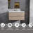Dhruven 42 Inch Fully Assembled Single Floating Bathroom Vanity With Solid Surface Sink-104561137