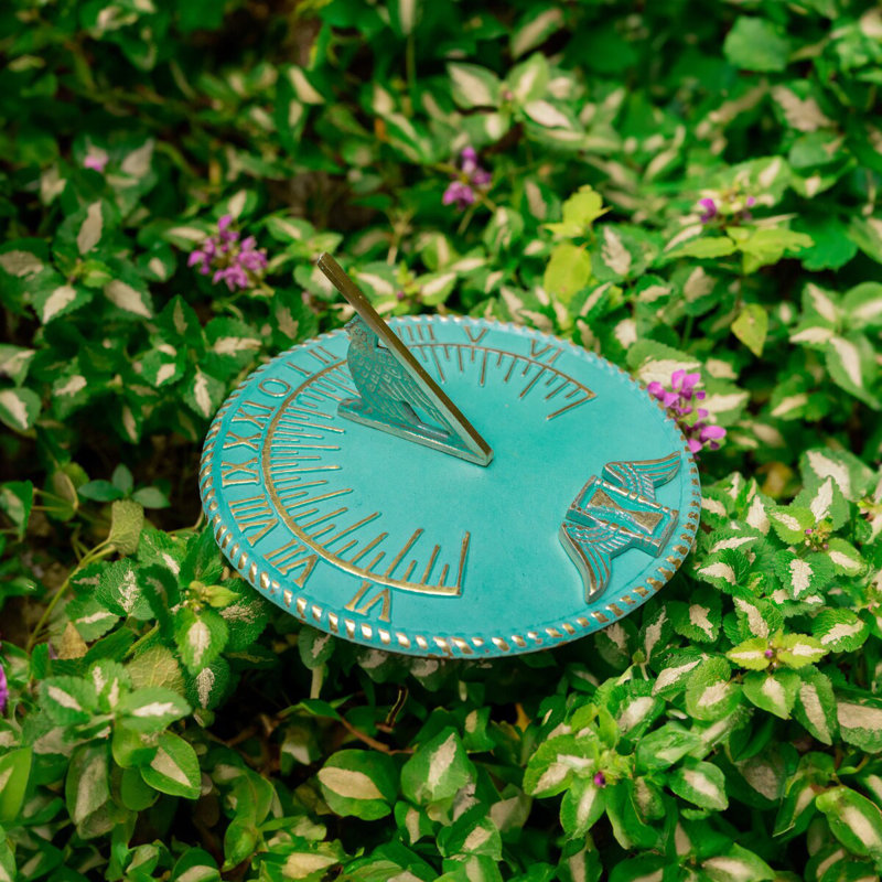 Horloge de jardin Navasota Sundial Verdigris