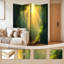 6 Panels Folding Screen Room Divider Royal Jungle Forest Sunlight Ancient Trees Hanging Vines Forest Canvas Screen Room Separator Freestanding Protective Wall Divider Privacy Partition-133751152-133751154