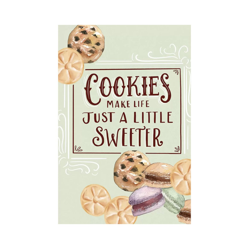 Cookies Make Life Just A Little Sweeter par Lily & Val - Toile tendue avec châssis sur toile tendue