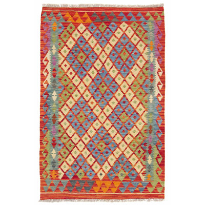 Geometric Hand Woven 96cm X 149cm Area Rug