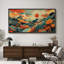 "Colorful Abstract Landscape Illustration" - très grande impression sur toile encadrée-619974533-619974557
