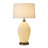 Santa Clara Bone Porcelain Table Lamp with Nightlight - 30", Weathered Brass and Walnut, 4-Way Rotary Switch