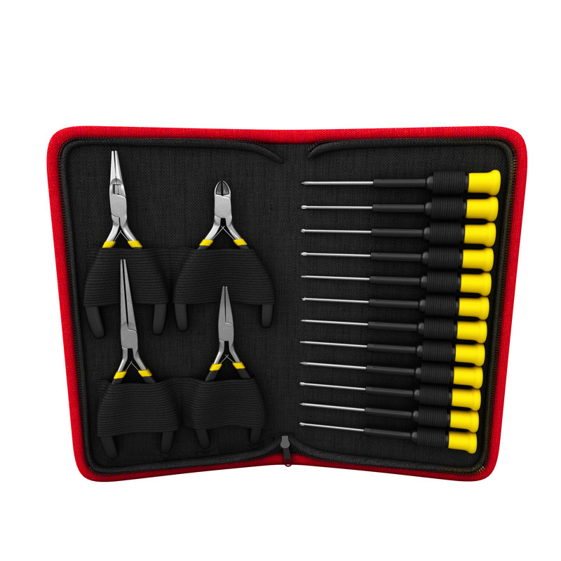 16-Piece Precision Screwdriver Set – Electronics Tool Kit with Nylon Case by Stalwart