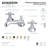Kingston Brass Metropolitan Two-Handle 3-Hole Deck Mount Widespread Bathroom Faucet with Brass Pop-Up Drain-133789739