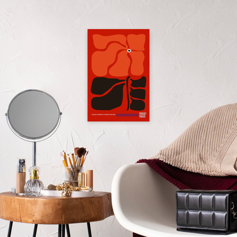 Dashiell Contemporary Art Contemporary Flower Wall Art - Wrapped Canvas Print, 45.72 cm H x 30.48 cm W