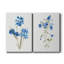 «Blue Blossom Botanical I», ensemble de 2 peintures sur toiles-595997907-595997910