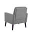 Fauteuil capitonné et rembourré