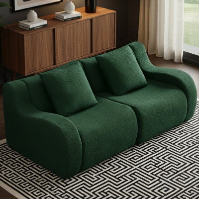 Canapé modulaire 82,7 po en tissu Teddy