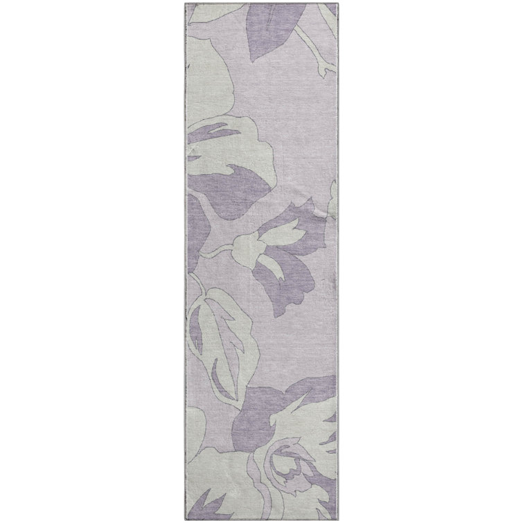 Premium Machine Washable Prisco Lavender Rug