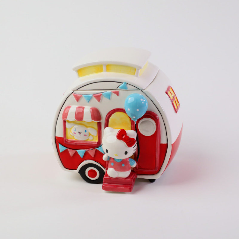 Pot à biscuits Hello Kitty and Cinnamoroll Camper
